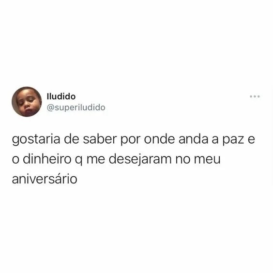 Frase do Twitter de aniversário