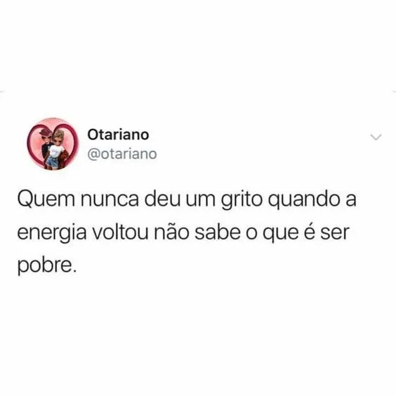 Quando a energia voltou