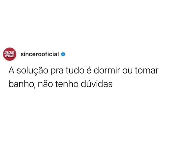 A solução pra tudo
