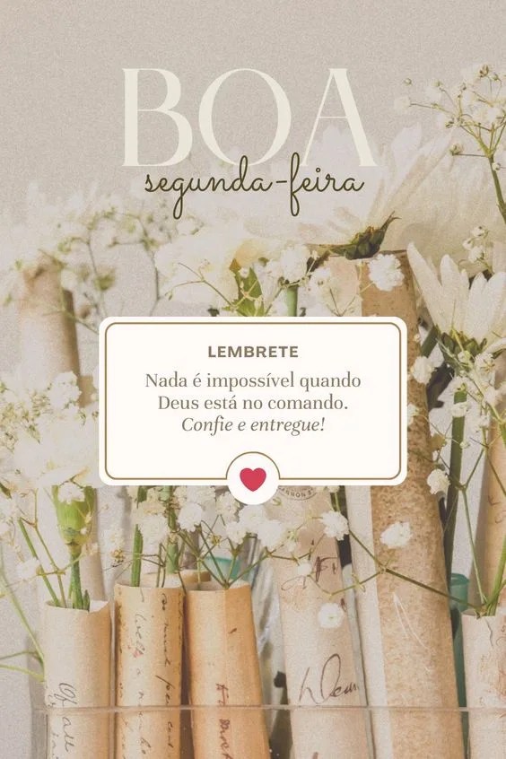 Boa Segunda-feira lembrete