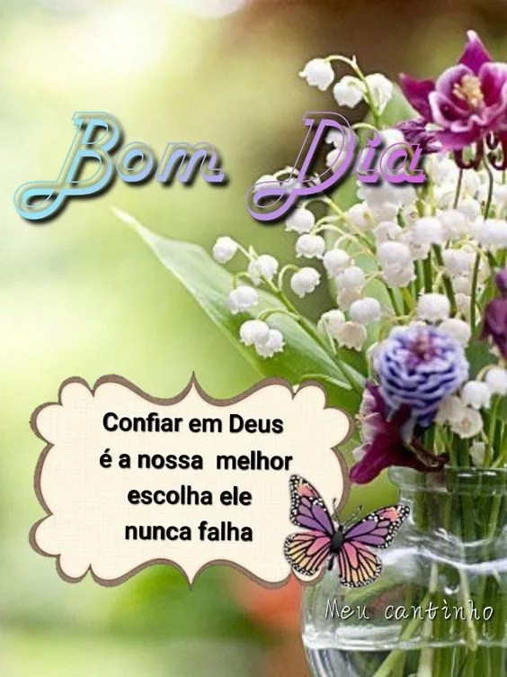 Bom dia confiar em Deus