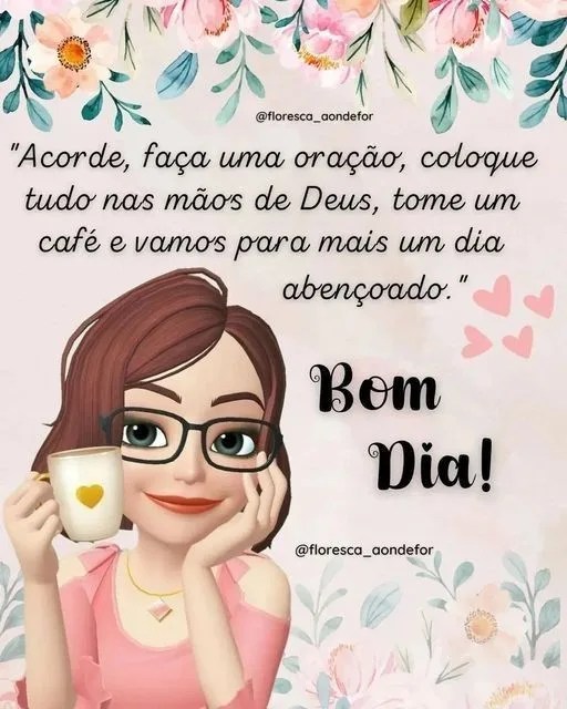 Bom dia abençoado com café