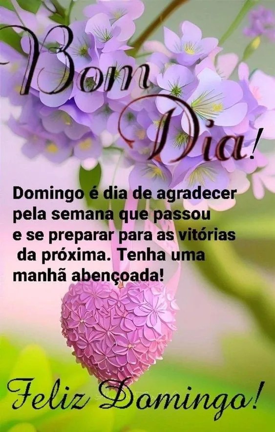 Domingo é dia de agradecer