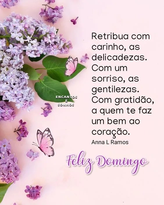 Retribua com carinho as delicadezas