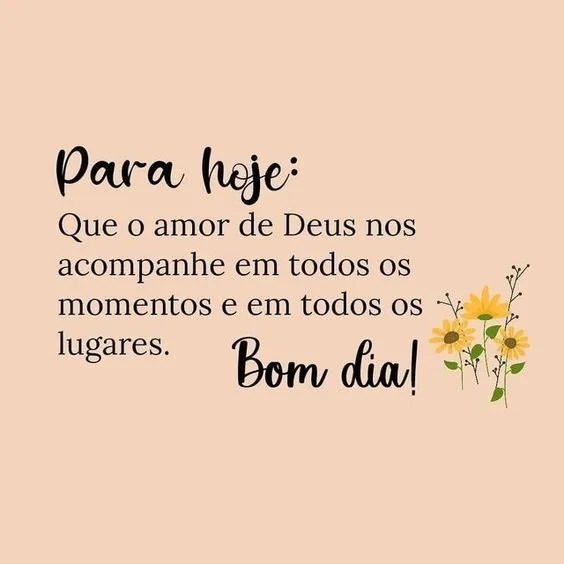 Bom dia com amor de Deus