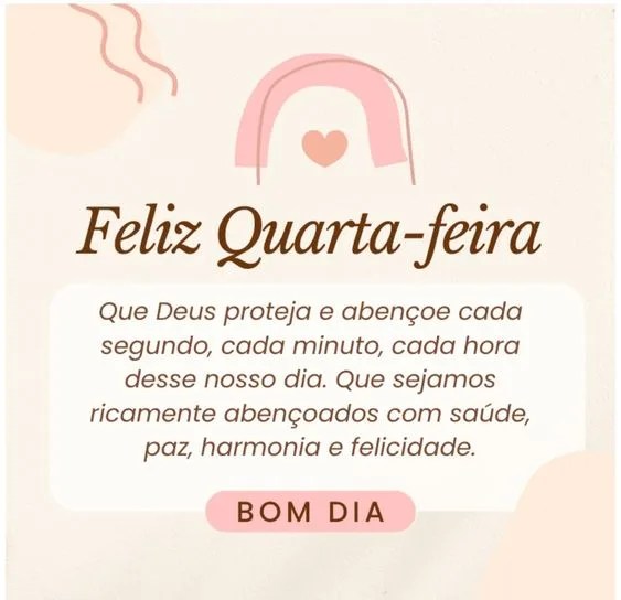 Quarta-feira que Deus proteja