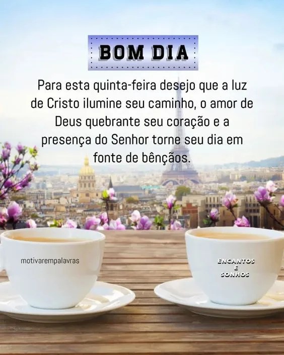 Quinta-feira desejo luz