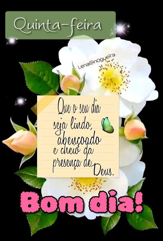 Seu dia seja lindo e abençoado