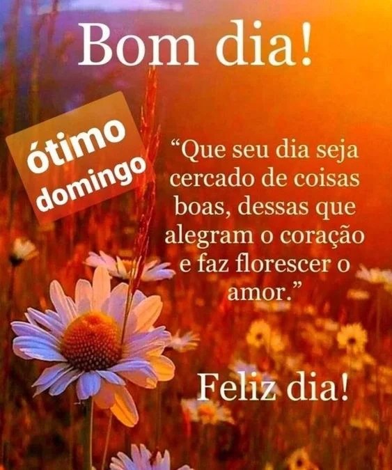 Feliz dia de coisas boas