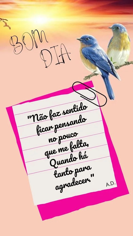 Reflexão de bom dia para status