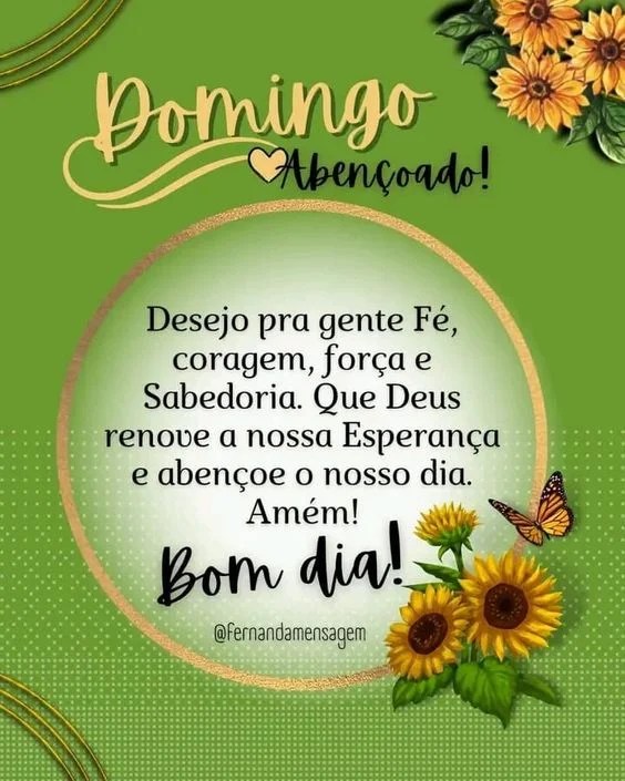 Desejo domingo abençoado