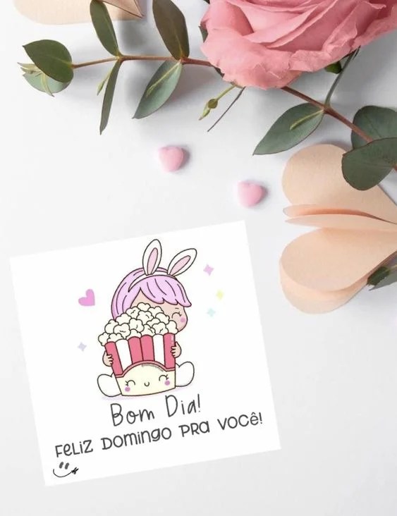 Feliz domingo pra você