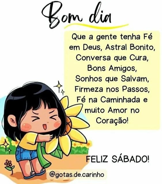 Sábado com astral bonito