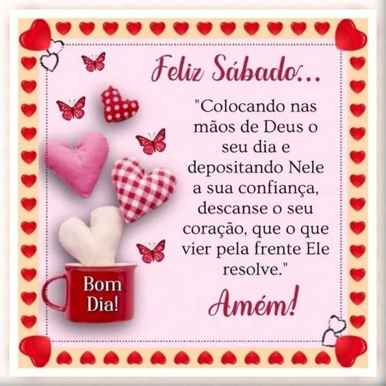 Feliz Sábado nas mãos de Deus