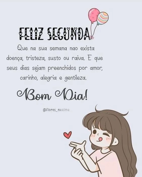 Feliz Segunda bom dia