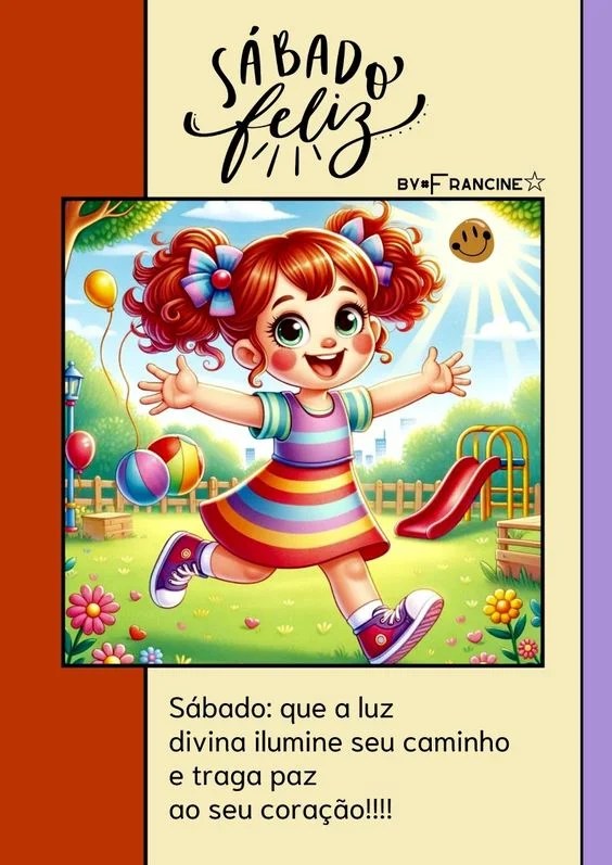Sábado feliz com luz divina