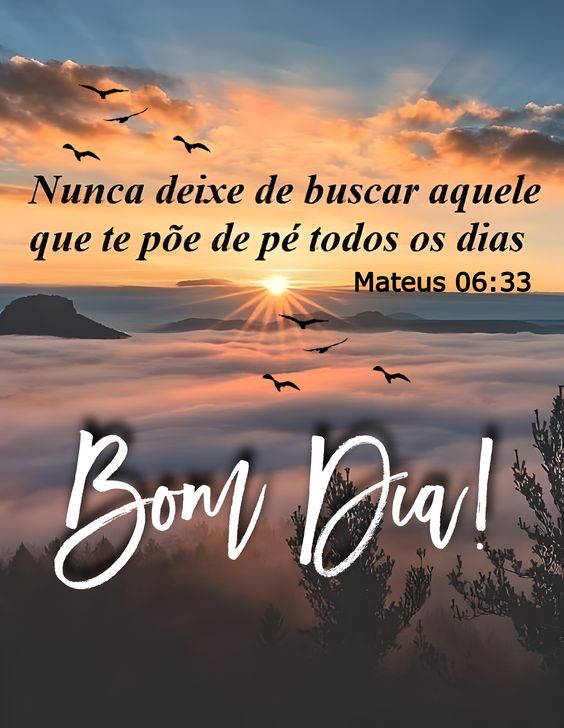 Mateus 6:33 Bom dia